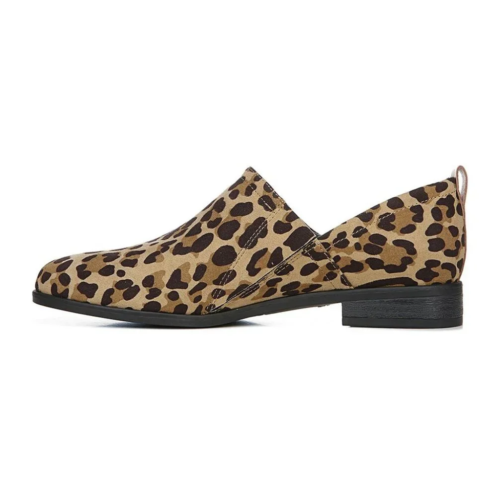 Dr. Scholl's shoes Tan & Black Leopard Ruler Bootie -Women 7